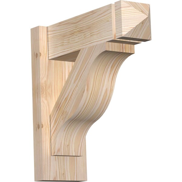 Ekena Millwork Funston Smooth Arts and Crafts Outlooker, Douglas Fir, 5 1/2"W x 16"D x 16"H OUT06X16X16FST03SDF - main